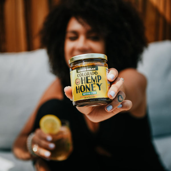 CBD Hemp Honey Jar - Lemon Relax