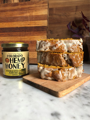 Hemp Honey Glazed Pumpkin Bread