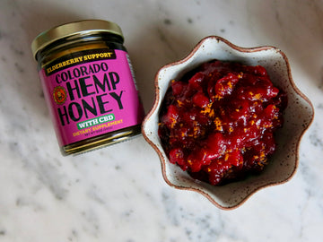 Elderberry Hemp Honey Cranberry Sauce