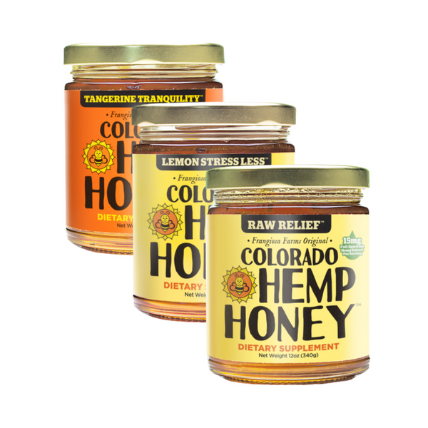 CBD Honey Jar Trifecta Bundle - 12 oz.
