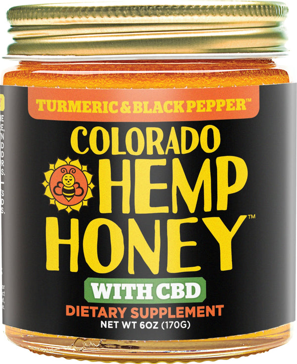 CBD Hemp Honey Jar - Turmeric & Black Pepper
