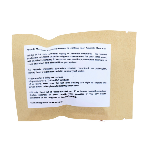Amanita Muscaria Gummies - 5mg Muscimol Extract Each (Sour)