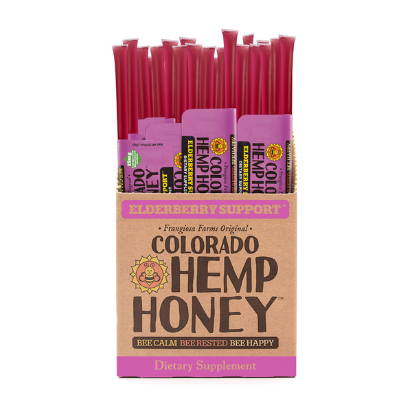 CBD Hemp Honey Sticks - Elderberry Support