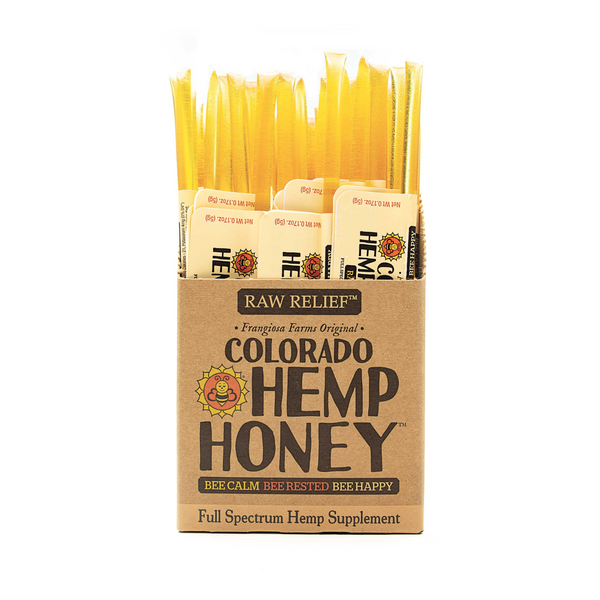 CBD Hemp Honey Sticks - Raw Relief