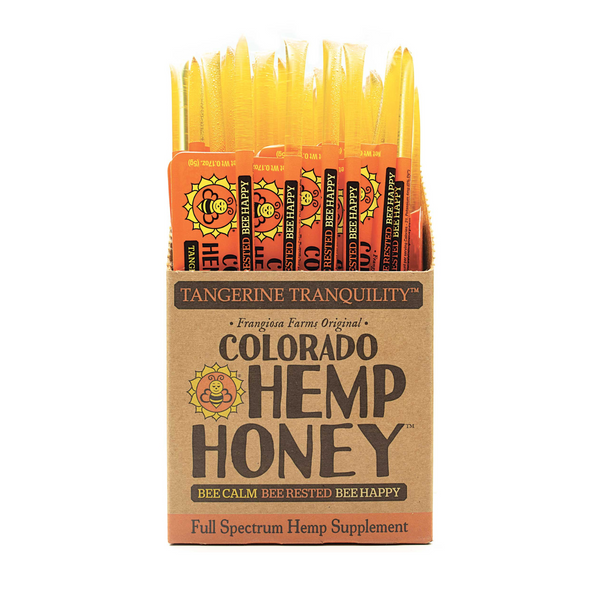 CBD Hemp Honey Sticks - Tangerine Tranquility